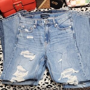 Aeropostale Light Blue Distressed Boyfriend Jeans